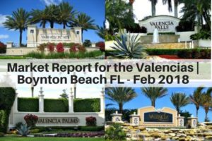 Market Report for the Valencias - Boynton Beach Fl