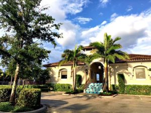 clubhouse at gated community in delray beach florida that is dog friendly and all ages