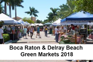 Boca Raton & Delray Beach Green Markets 2018