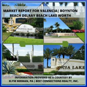 market report valencia boynton beach, pet friendly