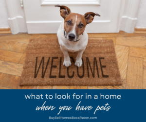 What to Look for in a Home When You Have Pets - A Boca Raton Guide